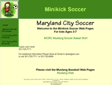 Tablet Screenshot of minikick.venitsports.com